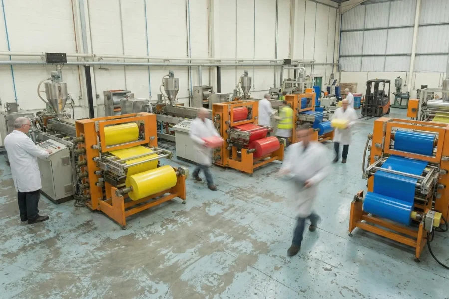 Factory in plastic sheet production